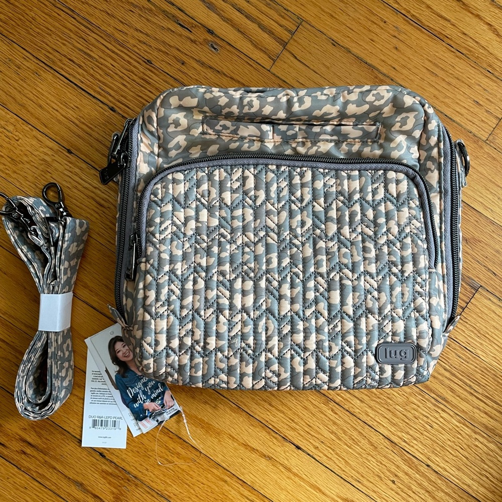 Lug Ranger Leopard Pearl Crossbody Bag